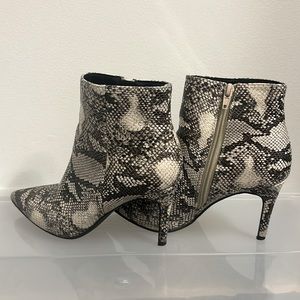 Snakeskin Booties